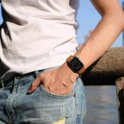Tech-Protect Leatherfit Watch Band - кожена каишка от естествена кожа за Apple Watch 38мм, 40мм, 41мм (кафяв) 1