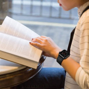 Tech-Protect Leatherfit Watch Band - кожена каишка от естествена кожа за Apple Watch 38мм, 40мм, 41мм (черен) 4