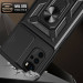 Tech-Protect CamShield Pro Hard Case - хибриден удароустойчив кейс с пръстен против изпускане за Motorola Moto G22, E32, E32s (черен) 6