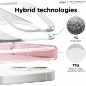 Elago Hybrid Case - хибриден удароустойчив кейс за iPhone 13 (прозрачен-розов) 3