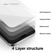 Elago Tempered Glass - калено стъклено защитно покритие за дисплея на iPhone 14, iPhone 14 Pro (прозрачен) 1