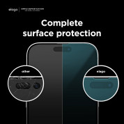 Elago Tempered Glass - калено стъклено защитно покритие за дисплея на iPhone 14, iPhone 14 Pro (прозрачен) 4