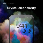Elago Tempered Glass - калено стъклено защитно покритие за дисплея на iPhone 14, iPhone 14 Pro (прозрачен) 3