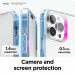 Elago Hybrid Case - хибриден удароустойчив кейс за iPhone 13 Pro (прозрачен-син) 7