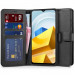 Tech-Protect Wallet Leather Flip Case - кожен калъф, тип портфейл за Xiaomi Poco M5 (черен) 1