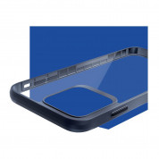 3MK Satin Armor Plus Case - хибриден удароустойчив кейс за iPhone 14 Pro Max (черен-прозрачен) 2