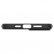 Spigen Liquid Air Case - силиконов (TPU) калъф с висока степен на защита за iPhone 14 (черен) 5