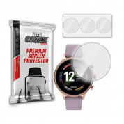 GrizzGlass Hydrogel Screen Protector Set 34 mm - универсално хибридно защитно покритие за дисплея на часовници с диаметър на дисплея до 34 мм (3 броя) (прозрачен)