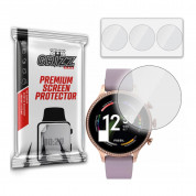 GrizzGlass Hydrogel Screen Protector Set 42 mm - универсално хибридно защитно покритие за дисплея на часовници с диаметър на дисплея до 42 мм (3 броя) (прозрачен)