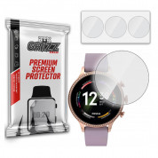 GrizzGlass Hydrogel Screen Protector Set 46 mm - универсално хибридно защитно покритие за дисплея на часовници с диаметър на дисплея до 46 мм (3 броя) (прозрачен)