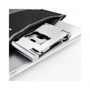 Tech-Protect Z10 Universal Aluminum Foldable Stand - сгъваема алуминиева поставка за мобилни телефони, таблети и лаптопи до 12 инча (черен) 4