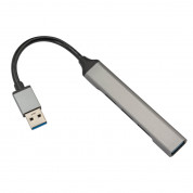 4smarts 4in1 USB-A 4-port USB Hub - 4-портов USB-A хъб за компютри и лаптопи (тъмносив)  1