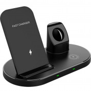 Tech-Protect W55 3in1 Wireless Charging Station (black)  2