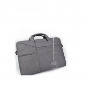 Tech-Protect PocketBag Laptop Bag 16 - елегантна чанта с дръжки и презрамка за MacBook Pro 15 и преносими компютри до 16 инча (тъмносив) 1
