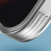 Uniq AirFender Slim Flexible Case - удароустойчив силиконов (TPU) калъф за iPhone 14 Plus (прозрачен) 5