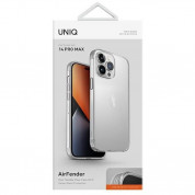 Uniq AirFender Slim Flexible Case - удароустойчив силиконов (TPU) калъф за iPhone 14 Pro Max (прозрачен) 7