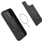 Spigen Optik Armor MagFit MagSafe Case - тънък качествен силиконов (TPU) калъф с капак за камерата с MagSafe за iPhone 14 Pro Max (черен) 10