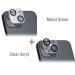4smarts StyleGlass Camera Lens Protector - 2 броя предпазни плочки за камерата на iPhone 14, iPhone 14 Plus (сребрист и прозрачен) 1