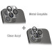 4smarts StyleGlass Camera Lens Protector - 2 броя предпазни плочки за камерата на iPhone 14 Pro, iPhone 14 Pro Max (тъмносив и прозрачен) 1