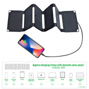 4smarts Foldable Solar Panel VoltSolar 40W with USB-A, USB-C and DC Connector (black) 1