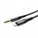 Joyroom Audio Cable With Lightning Connector - качествен аудио кабел от Lightning към 3.5 мм. аудио жак (200см) (черен)  1