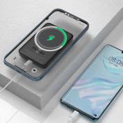 Dudao Magnetic Wireless Power Bank 5000 mAh 10W - безжична преносима външна батерия с USB-C вход за iPhone с Magsafe (черен) 3