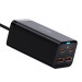 Baseus GaN 3 Pro Charger 100W (CCGP000101) - захранване за ел. мрежа за лаптопи, смартфони и таблети с 2xUSB-A и 2xUSB-C изходи с технология за бързо зареждане и USB-C кабел (черен) 4