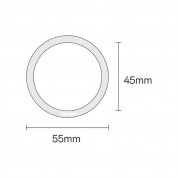 Baseus Halo Series MagSafe Magnetic Ring (PCCH000001) (2 pcs.) (black) 15