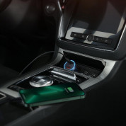 Baseus Golden Contactor Pro Quick Car Charger 65W (CGJP010013) - зарядно за кола с 2xUSB-C и USB-A изходи с технология за бързо зареждане (сив) 12