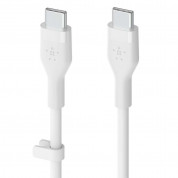 Belkin Boost Charge Flex USB-C to USB-C Cable - кабел за бързо зареждане за устройства с USB-C порт (300 см) (бял) 1