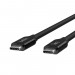 Belkin USB4 USB-C to USB-C Cable, 4K, 100W, 40Gbps - USB4 кабел за устройства с USB-C порт (80 см) (черен) 3