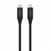 Belkin USB4 USB-C to USB-C Cable, 4K, 100W, 40Gbps - USB4 кабел за устройства с USB-C порт (80 см) (черен) 1