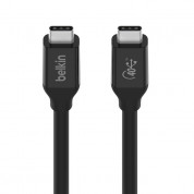 Belkin USB4 USB-C to USB-C Cable, 4K, 100W, 40Gbps (80 cm) (black) 1
