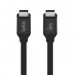 Belkin USB4 USB-C to USB-C Cable, 4K, 100W, 40Gbps - USB4 кабел за устройства с USB-C порт (80 см) (черен) 2