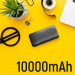 Wozinsky Power Bank 10000 mAh - преносима външна батерия с 2xUSB-A изходи за зареждане на мобилни устройства (черен) 7