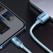 Baseus Crystal Shine USB-A to Lightning Cable 12W (CAJY001103) - USB-A към Lightning кабел за Apple устройства с Lightning порт (120 см) (син) 8