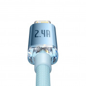 Baseus Crystal Shine USB-A to Lightning Cable 12W (CAJY001103) (120 cm) (blue) 3