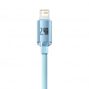 Baseus Crystal Shine USB-A to Lightning Cable 12W (CAJY001103) (120 cm) (blue) 4