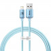 Baseus Crystal Shine USB-A to Lightning Cable 12W (CAJY001103) - USB-A към Lightning кабел за Apple устройства с Lightning порт (120 см) (син) 1