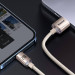Baseus Crystal Shine USB-A to Lightning Cable 12W (CAJY001104) - USB-A към Lightning кабел за Apple устройства с Lightning порт (120 см) (розов) 9