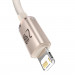 Baseus Crystal Shine USB-A to Lightning Cable 12W (CAJY001104) - USB-A към Lightning кабел за Apple устройства с Lightning порт (120 см) (розов) 2