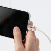 Baseus Crystal Shine USB-A to Lightning Cable 12W (CAJY001104) - USB-A към Lightning кабел за Apple устройства с Lightning порт (120 см) (розов) 6