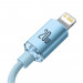 Baseus Crystal Shine USB-C to Lightning Cable PD 20W (CAJY001303) - USB-C към Lightning кабел за Apple устройства с Lightning порт (120 см) (син) 9