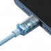 Baseus Crystal Shine USB-C to Lightning Cable PD 20W (CAJY001303) - USB-C към Lightning кабел за Apple устройства с Lightning порт (120 см) (син) 4