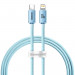 Baseus Crystal Shine USB-C to Lightning Cable PD 20W (CAJY001303) - USB-C към Lightning кабел за Apple устройства с Lightning порт (120 см) (син) 1
