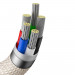 Baseus Crystal Shine USB-C to Lightning Cable PD 20W (CAJY001304) - USB-C към Lightning кабел за Apple устройства с Lightning порт (120 см) (розов) 5