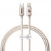 Baseus Crystal Shine USB-C to Lightning Cable PD 20W (CAJY001304) - USB-C към Lightning кабел за Apple устройства с Lightning порт (120 см) (розов) 1