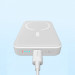 Baseus Magnetic Mini Wireless Charging Power Bank 10000 mAh 20W (PPCX030001) - преносима външна батерия с USB-C порт и безжично зареждане с MagSafe (бял) 11
