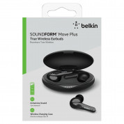 Belkin Soundform Move Plus TWS Earphones - безжични блутут слушалки със зареждащ кейс (черен) 6
