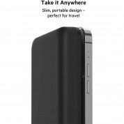 Belkin Boost Charge Magnetic Wireless Power Bank 10000 mAh - преносима външна батерия с USB-C порт и безжично зареждане с MagSafe (черен)   1